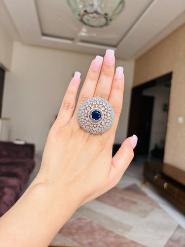 Blue Sapphire Cocktail Ring